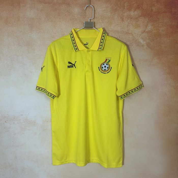 Fan Version 2026 Ghana Yellow Soccer Polo