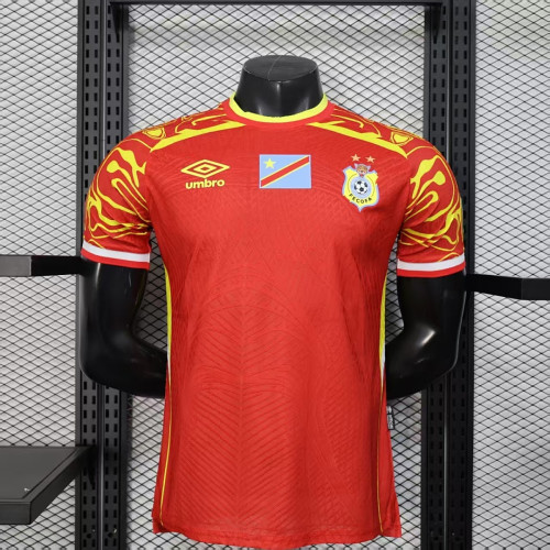 Player Version 2026 Congo Red Soccer Jersey Football Shirt