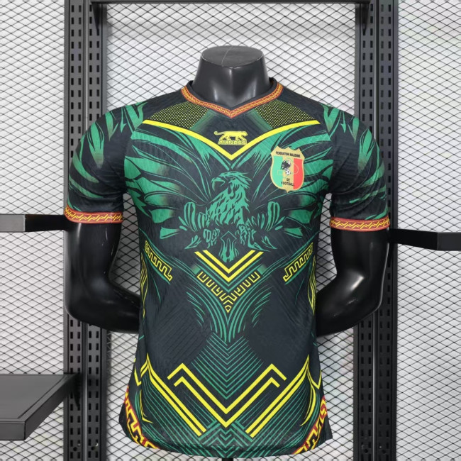 Player Version 2026 Mali Black/Green Soccer Jersey Football Shirt