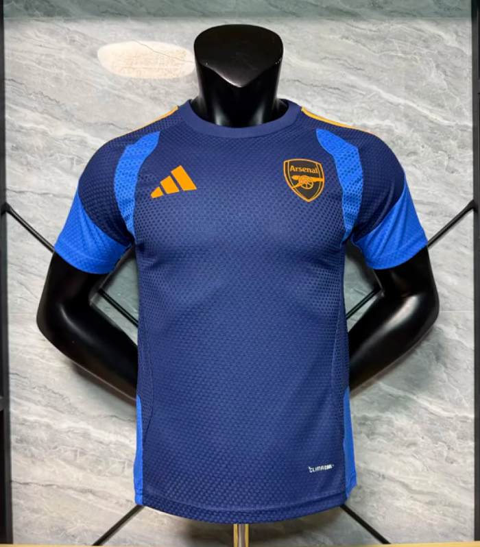 Player Version 2025-2026 Arsenal Blue Footbal Training Shirt Soccer Jersey