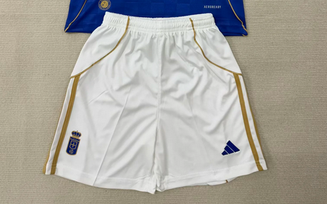 Fan Version 2025-2026 Real Oviedo Home Soccer Shorts Football Shorts