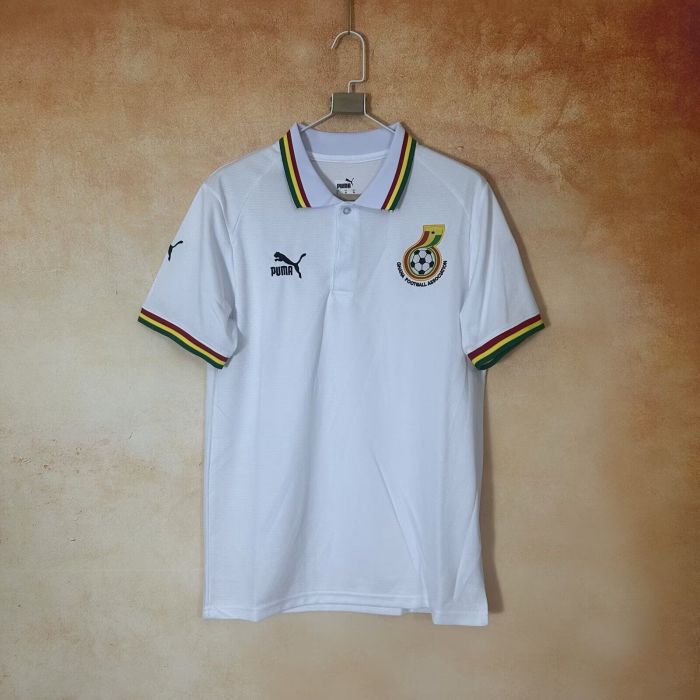 Fan Version 2026 Ghana White Soccer Polo