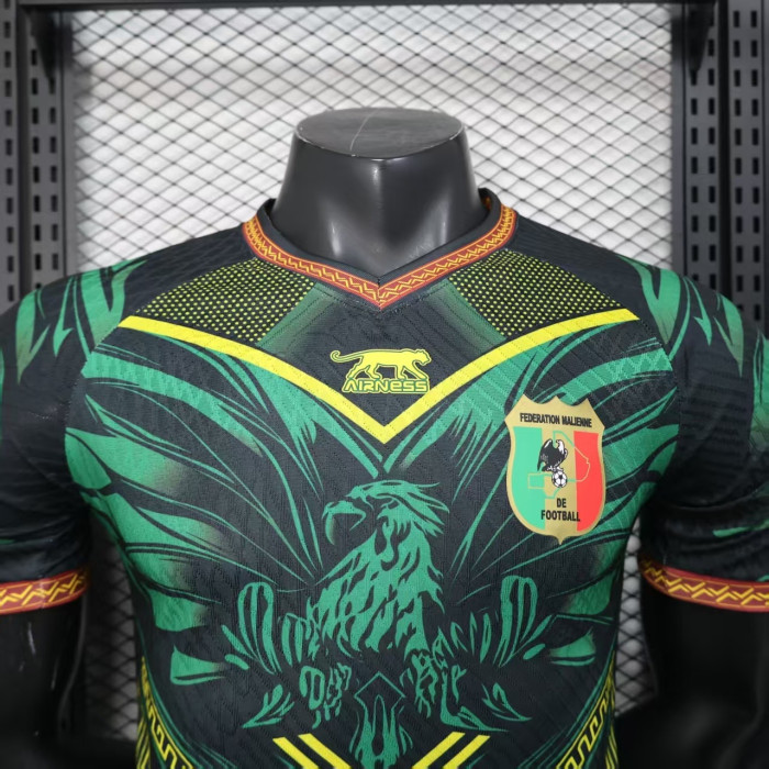 Player Version 2026 Mali Black/Green Soccer Jersey Football Shirt