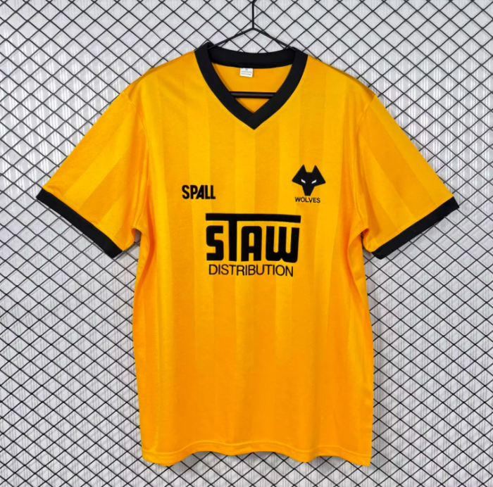 Retro Jersey 1986-1988 Wolves Jersey Wolverhampton Wanderers Home Football Shirt Soccer Jersey