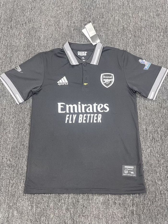 Arsenal 2025-2026 Grey Soccer Polo