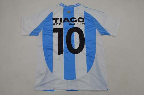 with FIFA World Champions Patch Retro Jersey 2024 Argentina TIAGO PZK MODEL Home Soccer Jersey Football Shirt