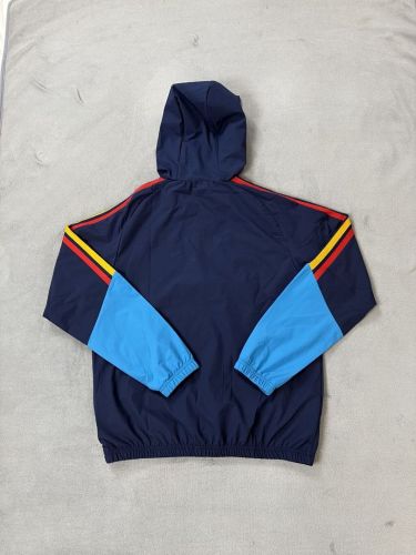 with Caps 2026 Spain Black Soccer Windbreaker Jacket Football Jacket