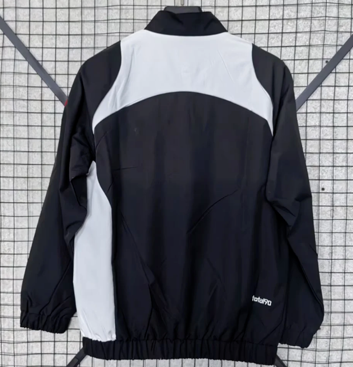 2025-2026 PSG Black/White Soccer Windbreaker Jacket Football Jacket