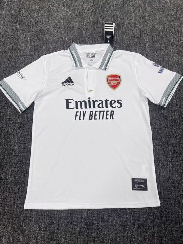 Arsenal 2025-2026 White Soccer Polo