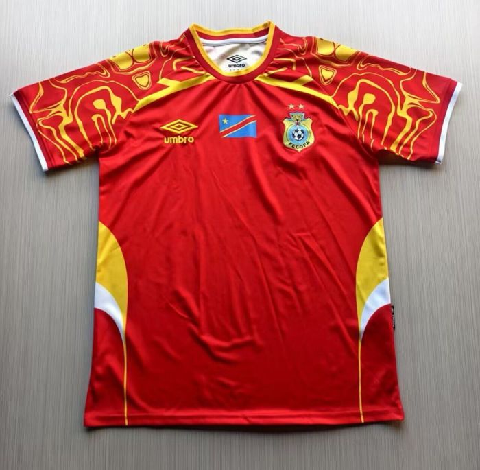 Fans Version 2026 Congo Third Away Red Soccer Jersey Football Shirt
