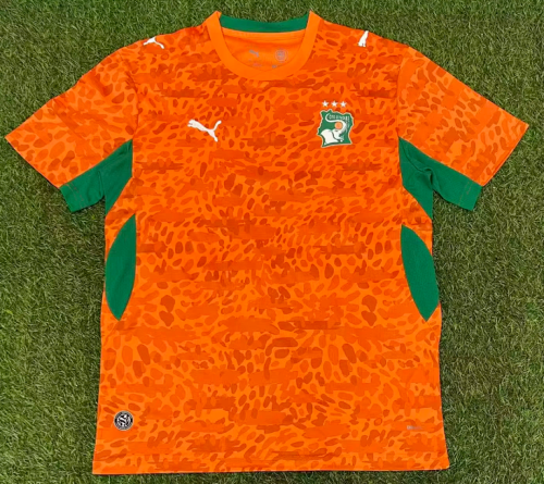 Fan Version 2026 Ivory Coast Home Football Shirt Côte d'Ivoire Orange Soccer Jersey