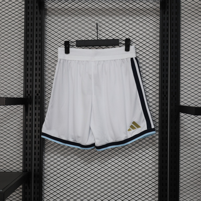 Player Version 2026 Argentina White Soccer Shorts Football Shorts