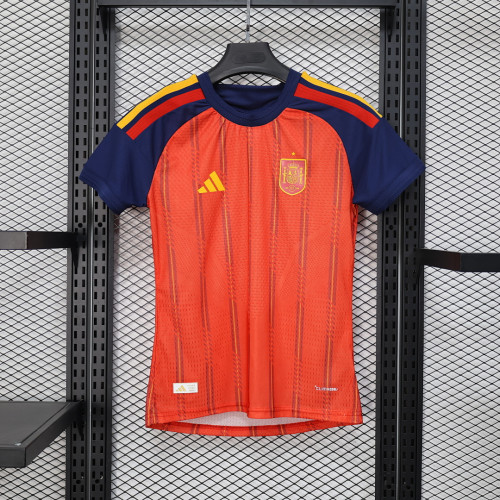 Women Player Version 2026 Spain Home Soccer Jersey Girl Football Shirt