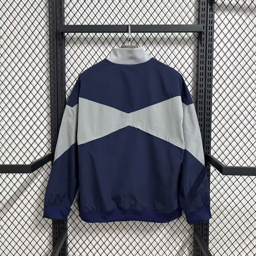 2025-2026 TOT Dark Blue/Grey Soccer Windbreaker Jacket Football Jacket