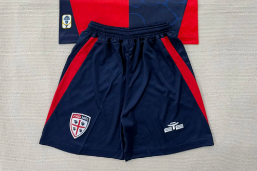 Fan Version 2025-2026 Cagliari Home Soccer Shorts Football Shorts