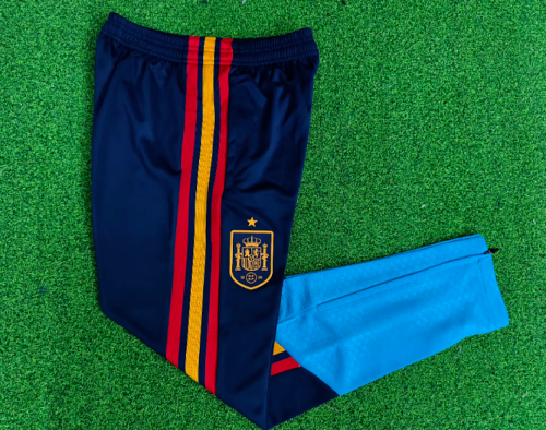 Player Version 2026 Spain Dark Blue Soccer Long Pants