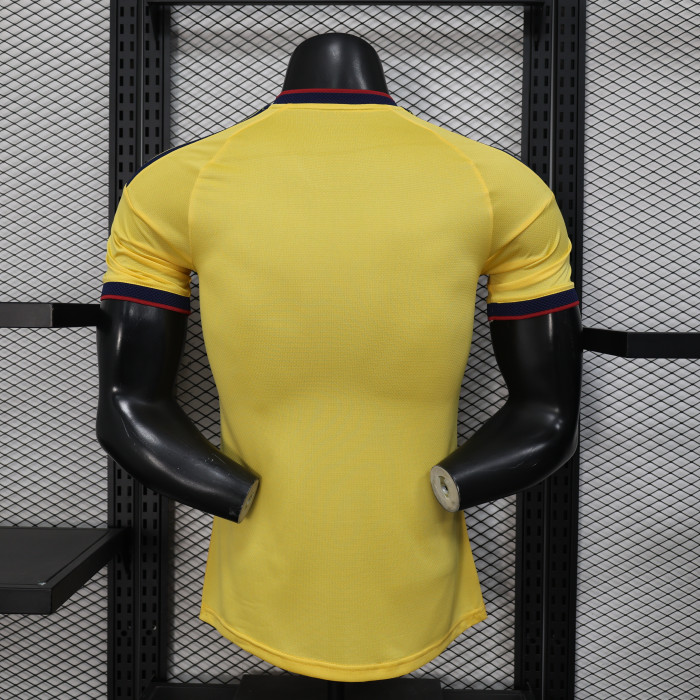 Player Version 2026 Colombia 90's Yellow Soccer Jersey Camisetas de Futbol