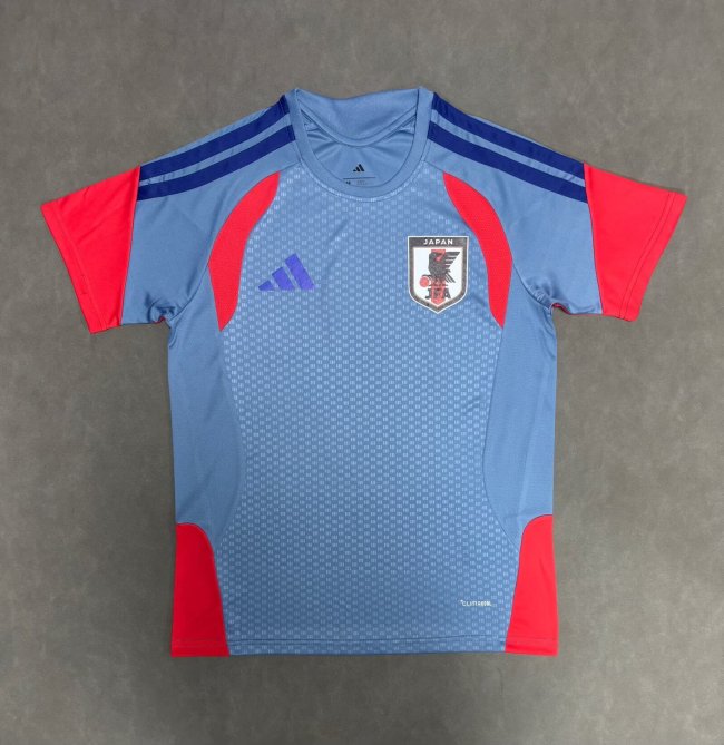 Fan Version 2026 Japan Blue/Red Soccer Training Jersey Football Shirt