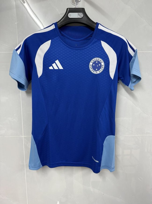 Women 2025-2026 Cruzeiro Blue Soccer Training Jersey Girl Football Shirt