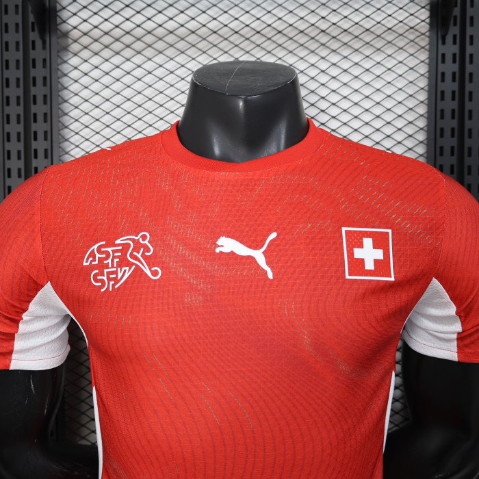Player Version Switzerland 2026 Home Soccer Jersey Swiss Football Shirt
