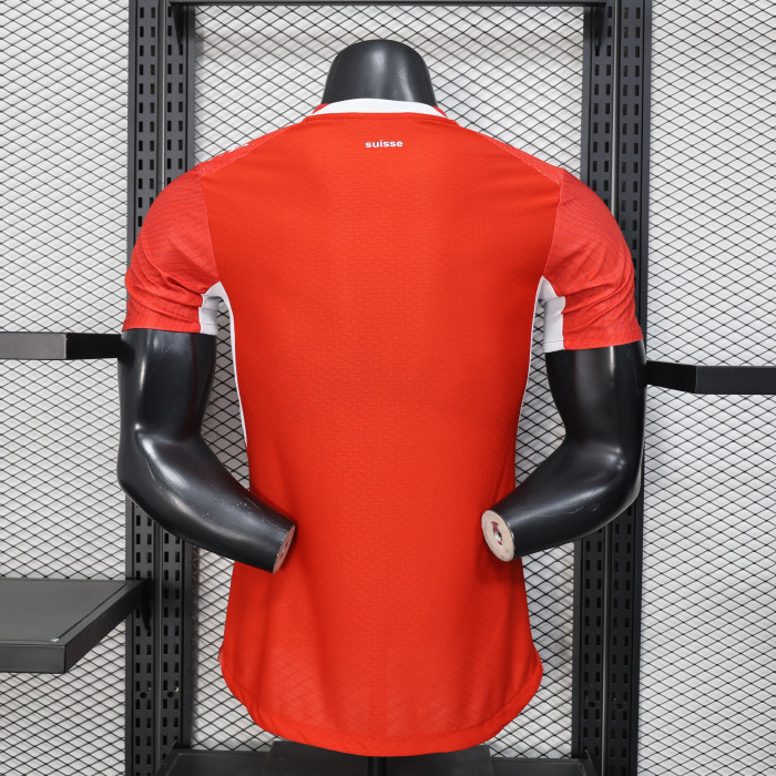 Player Version Switzerland 2026 Home Soccer Jersey Swiss Football Shirt