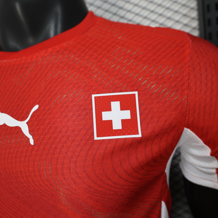 Player Version Switzerland 2026 Home Soccer Jersey Swiss Football Shirt