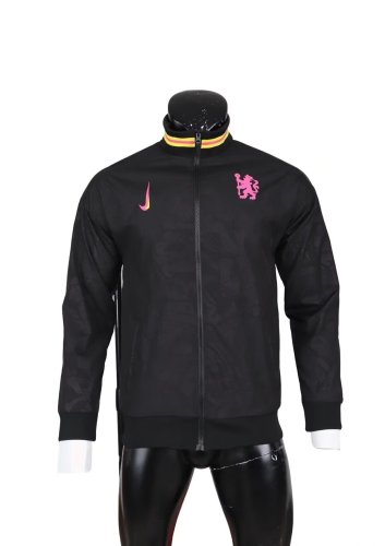 2025-2026 Chelsea Black Soccer Windbreaker Jacket Football Jacket