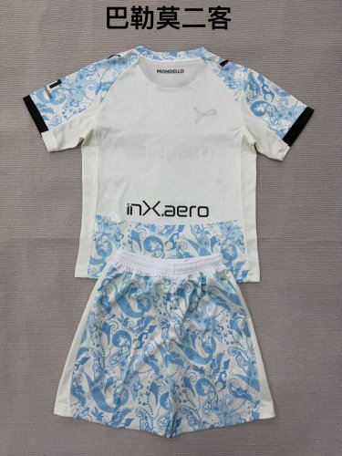 Youth Uniform Kids Kit 2025-2026 Palermo Third Away Soccer Jersey Shorts Child Football Set