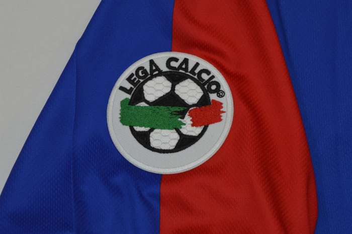 with Serie A Patch Retro Jersey 1997-1998 Bologna BAGGIO 10 Home Soccer Jersey Vintage Football Shirt