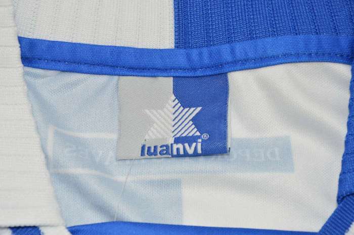 Retro Jersey 2000-2001 Deportivo Alaves JORDI 14 European Home Soccer Jersey Vintage Football Shirt