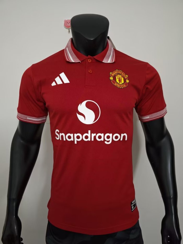Player Version 2025-2026 Manchester United Red Soccer Jersey