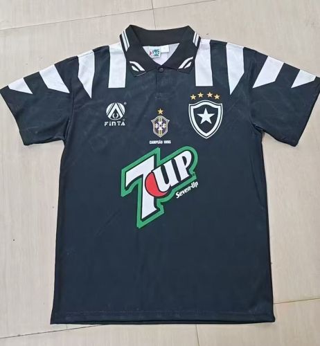 Retro Jersey 1996 Botafogo Third Away Black Soccer Jersey Vintage Football Shirt