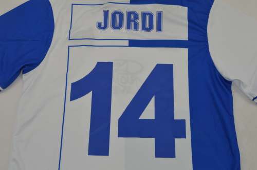 Retro Jersey 2000-2001 Deportivo Alaves JORDI 14 European Home Soccer Jersey Vintage Football Shirt