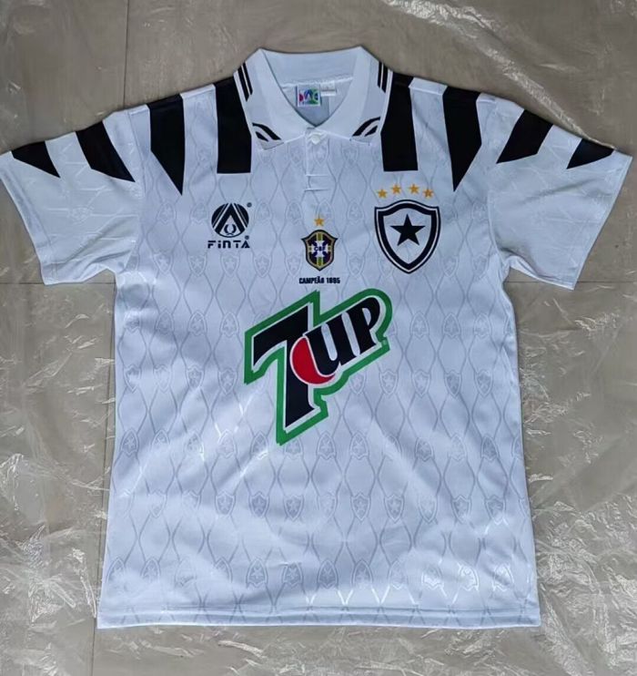 Retro Jersey 1996 Botafogo Away White Soccer Jersey Vintage Football Shirt