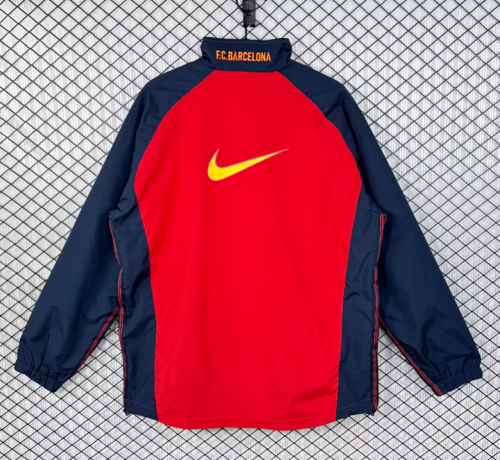 Retro Jacket 1998-2000 Barcelona Home Soccer Windbreaker Jacket Football Jacket