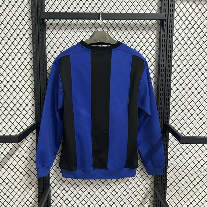 2025-2026 Inter Milan Black/Blue Soccer Training Sweater