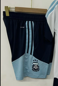 Fan Version 2025-2026 Argentina Dark Blue Soccer Training Shorts Football Shorts