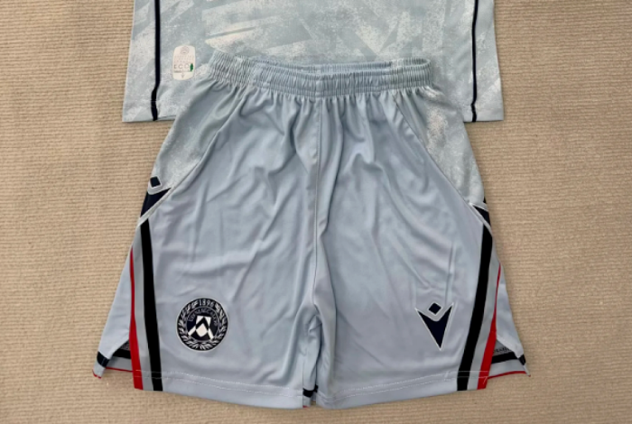 Fan Version 2025-2026 Udinese Away Grey Soccer Shorts Football Shorts