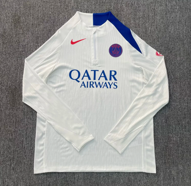 2025-2026 PSG White Soccer Training Sweater