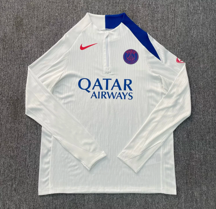 2025-2026 PSG White Soccer Training Sweater