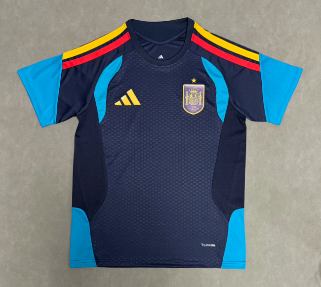 2026 Spain Dark Blue Soccer Training Jersey