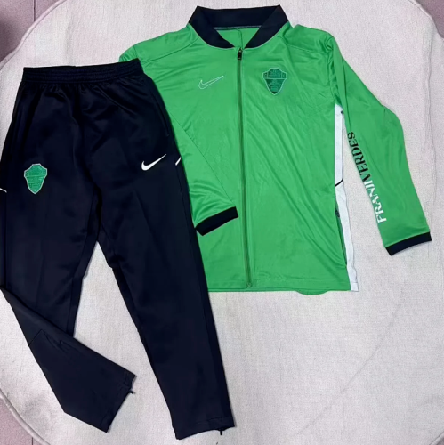2025-2026 Elche Green Soccer Windbreaker Jacket Football Jacket and Pants