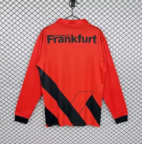 Long Sleeve Retro Jersey 1993-1995 Eintracht Frankfurt Home Football Shirt Soccer Jersey