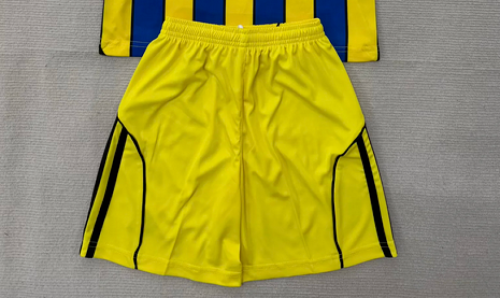 Fan Version 2025-2026 Real Oviedo Away Yellow Soccer Shorts Football Shorts