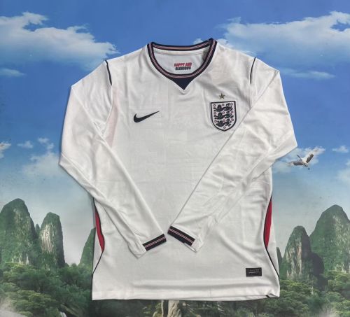 Long Sleeve Fan Version 2026 England Home Soccer Jersey Football Shirt