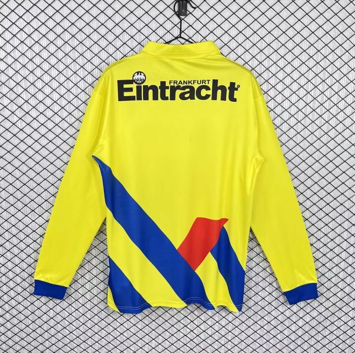 Long Sleeve Retro Jersey 1993-1996 Eintracht Frankfurt Away Football Shirt Soccer Jersey