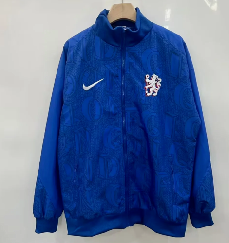 2025-2026 Chelsea Blue Soccer Windbreaker Jacket Football Jacket
