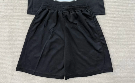 Fan Version 2025-2026 Gijon Third Away Black Soccer Shorts Football Shorts