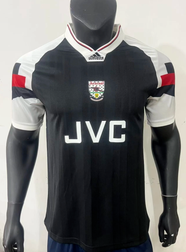 Retro Jersey 1992-1994 Arsenal Black Soccer Jersey Vintage Football Shirt