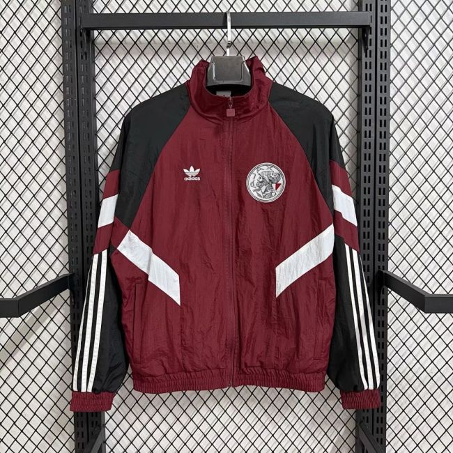 2025-2026 Ajax Red Soccer Windbreaker Jacket Football Jacket